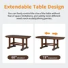 6-Piece Dining Table Set, Extendable Wood Table with 18-inch Removable Leaf, 4 Upholstered Chairs and Bench, Dining Table Set 6
