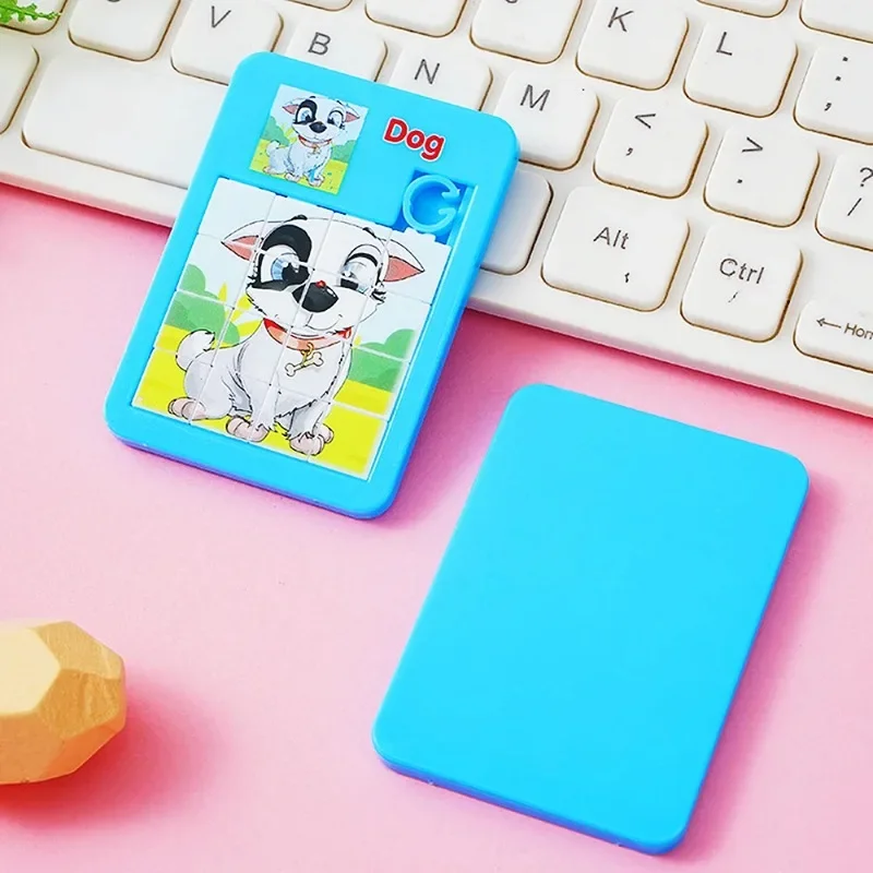 12/30PC Cartoon Early Educational Jigsaw Animal Puzzles Developing Toy for Children Birthday Party Favors Pinata Filler Rewards