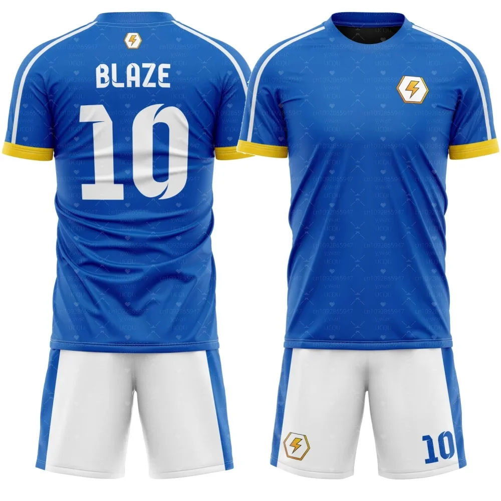 2026 Anime Inazuma Eleven Raimon Mens Summer 3d Printed Short Sleeve Shorts 2 Piece Set Street Sports Men Tracksuit 2 Pieces Set
