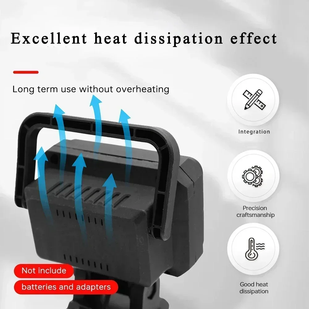 Portable work light 15 Beads LED Working Light Spotlight Portable Lamp Hand Lantern For Makita For Dewalt Milwaukee Bosch 18V Li-ion Battery