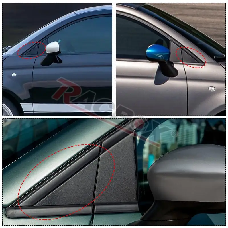 Copertura Specchietto Retrovisore Per FIAT 500 2012-2017 - Bandiera Lato Passeggero - Foto 4