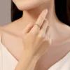 CYCUFF Original Design 925 Sterling Silver Blue Gradient Zircon Star Closed Rings For Women Wedding Engagement Silver Gifts 3