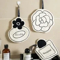 Convenient Hanging Quick-drying Absorbent Hand NEW Double-thickness Hand Towel Home Towel Kitchen and Bathroom Foot Mat Modern 4