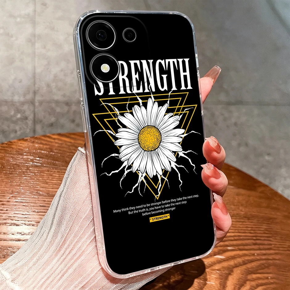 Sweet Lovely Girl Dustproof Transparent Phone Case – Creative Protective Cover