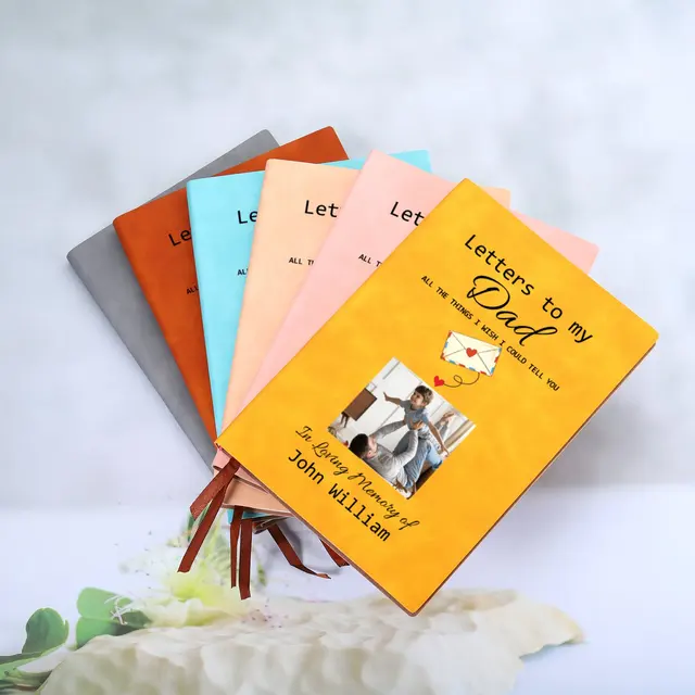 Custom Photo and Name Leather Journal