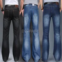 Jeans Men 2023 Mens Modis Big Flared Jeans Boot Cut Leg Flared Loose Fit high Waist Male Designer Classic Denim Jeans Pants 2