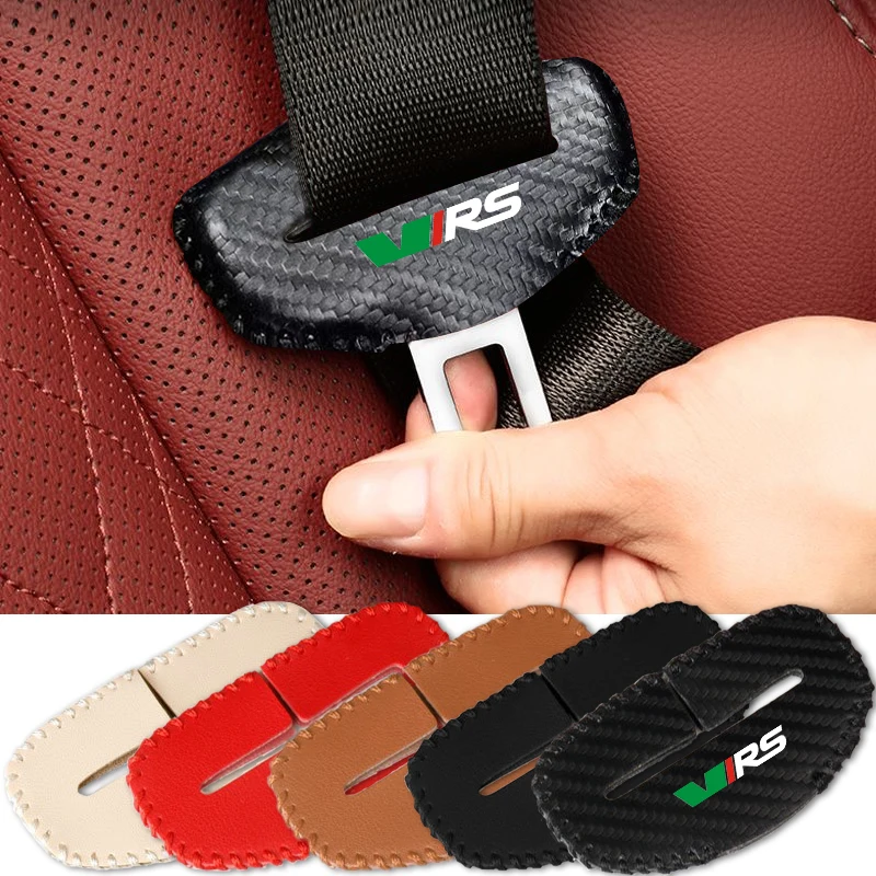 CarSeatBeltBuckleClipProtectorLeatherCoverProtectionCaseForSkodaVRSOctavia20142.jpg