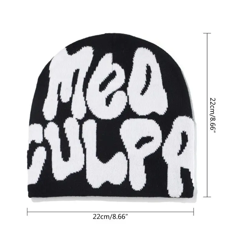 Mea Culpas Beanie Bonnet Y2k Beanies Mea Culpa Women's Cap Winter for Women  Hats Accessories - AliExpress