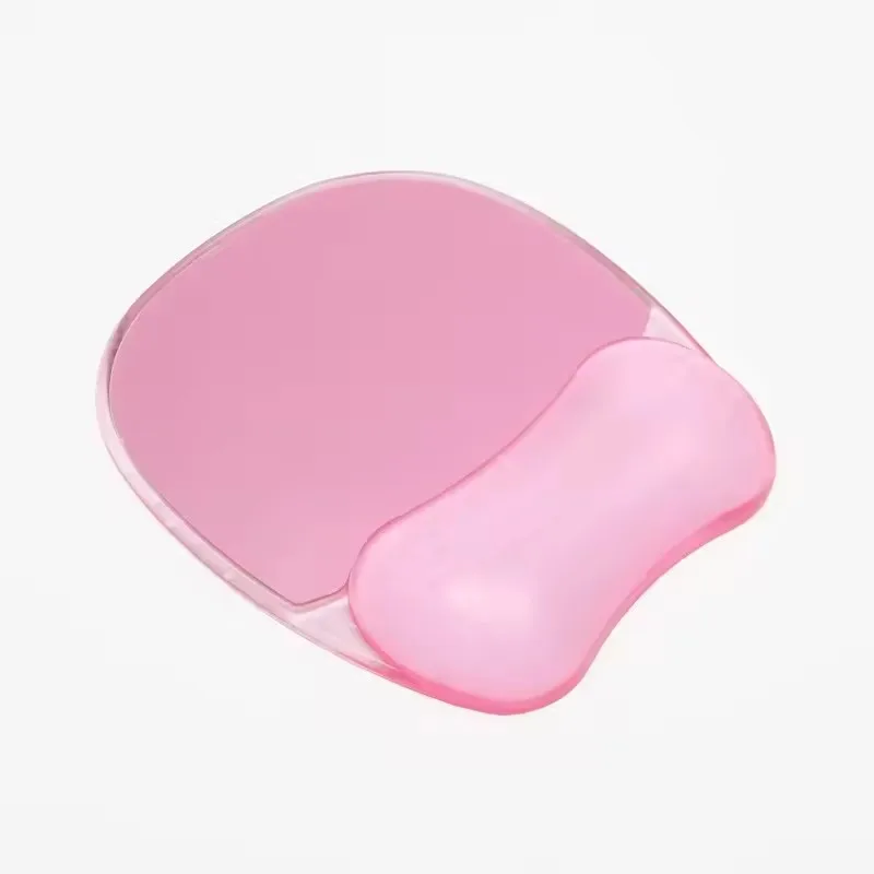 Mousepad Silicone Clear Crystal Wrist Brace Personalized Waterproof Wrist Pad for Game Office Dirt Resistant Mouse Pad