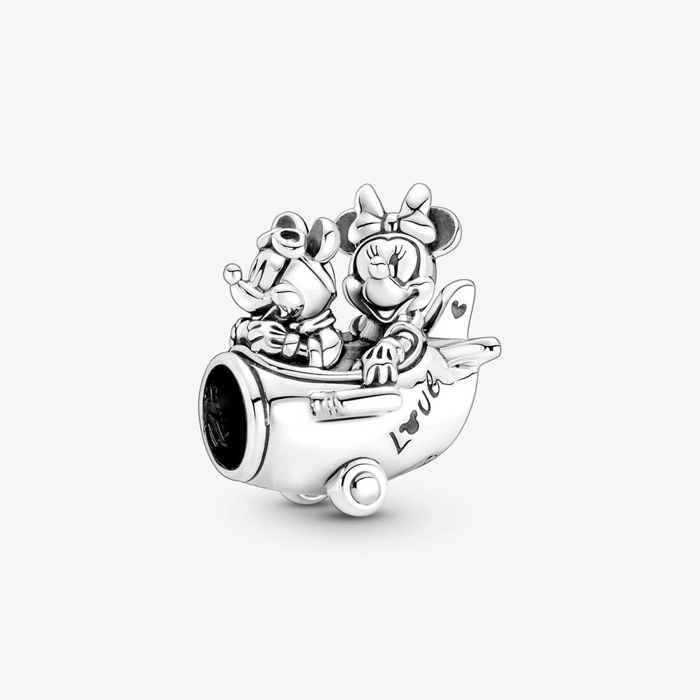 Fit Originale Pandora Charms Bracciali Disney Mickey Mouse E Minnie Mouse Aereo Charm Beads Jewelry Berloque