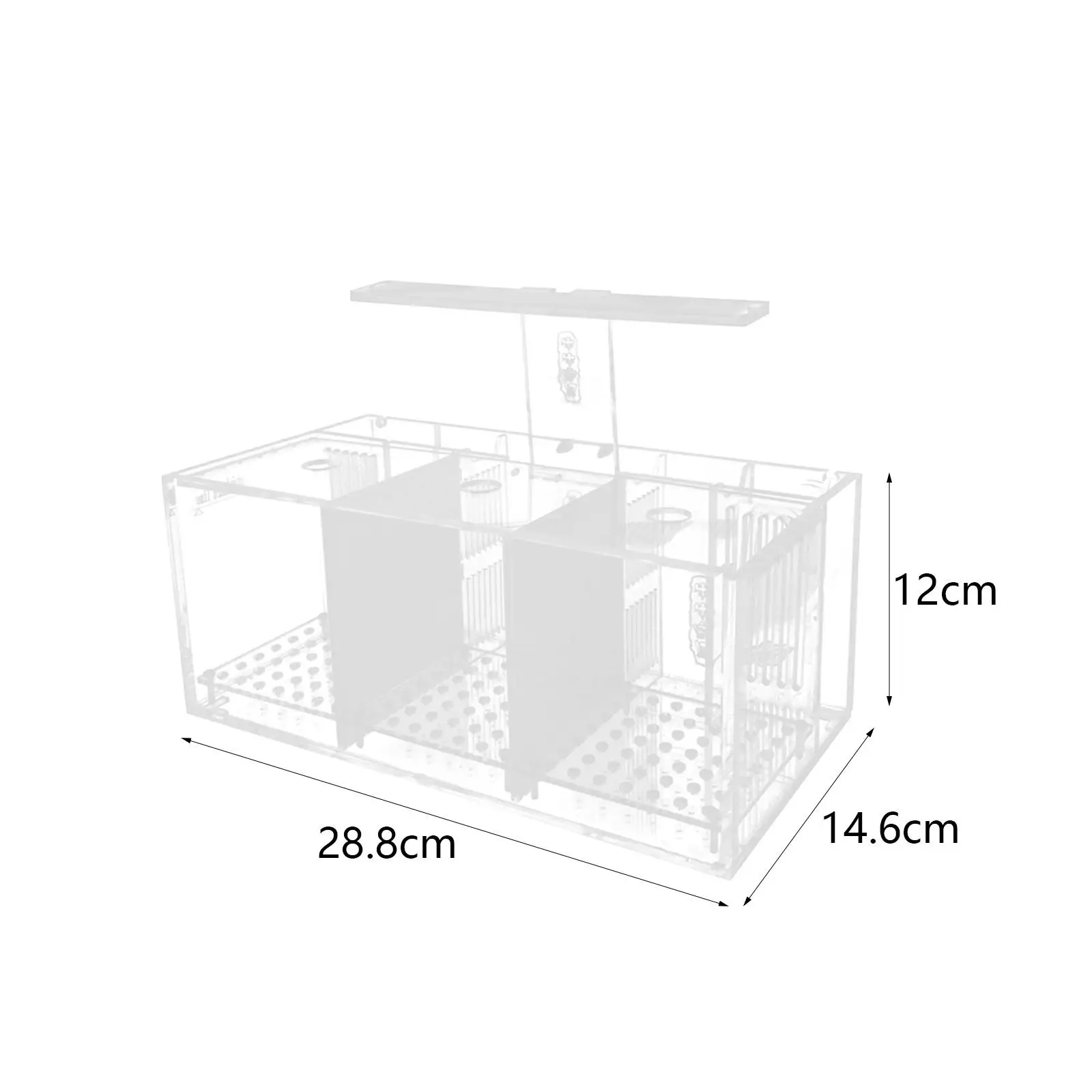 Title 6, Betta Fish Tank Acrylic Garden Office Fish Bree...