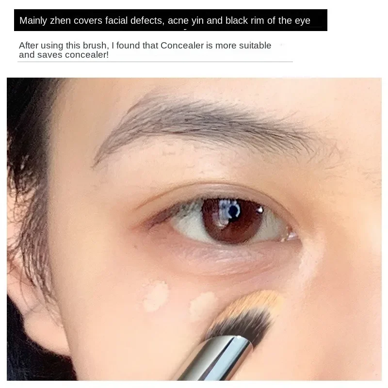 1 Stück Concealer-Make-up-Pinsel, Präzisions-, weicher, flauschiger Pinsel zum Abdecken von Akne und Augenringen, multifunktionales Detail-Make-up-Werkzeug_voghion.com