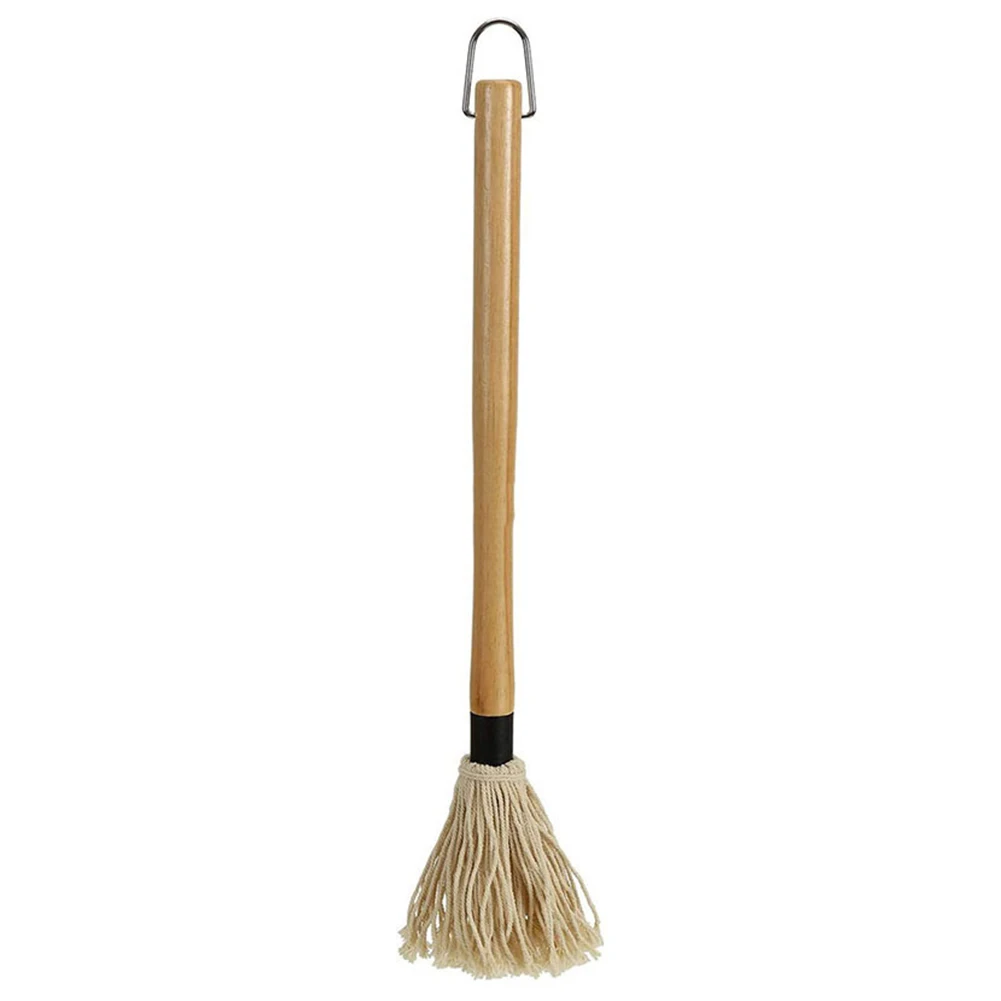 

Outdoor Bbq Basting Brushes BBQ Barbecue Grill Greasing Mop Rubber Wood Handle BBQ Baking Dipping Brush On Oil Brush Tool Set