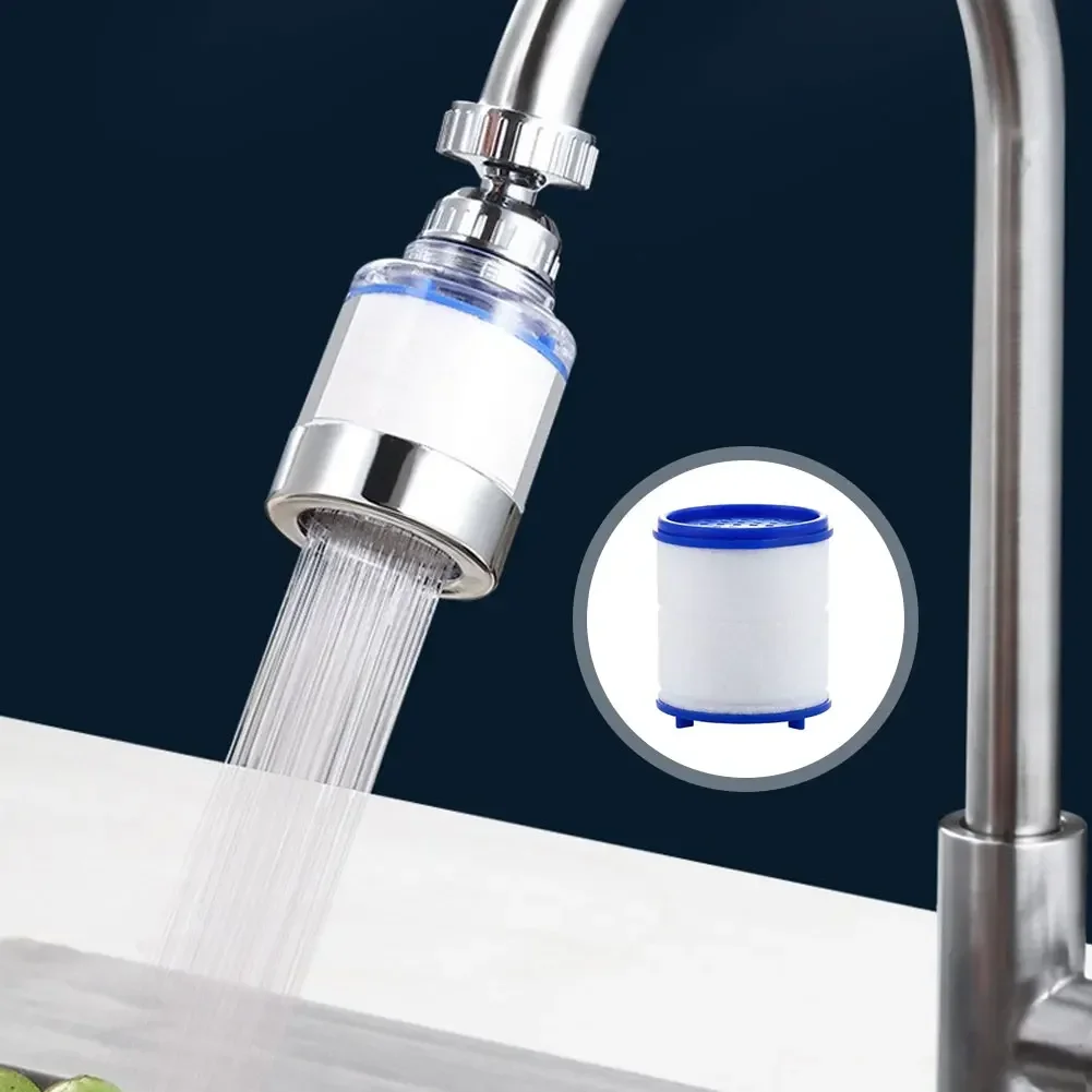 Description Picture 2 of item360 Degree Rotating Faucet Filters Bubbler Mount Anti-splash for Household Kitchen Bathroom Faucet Water Clean Filter Purifier