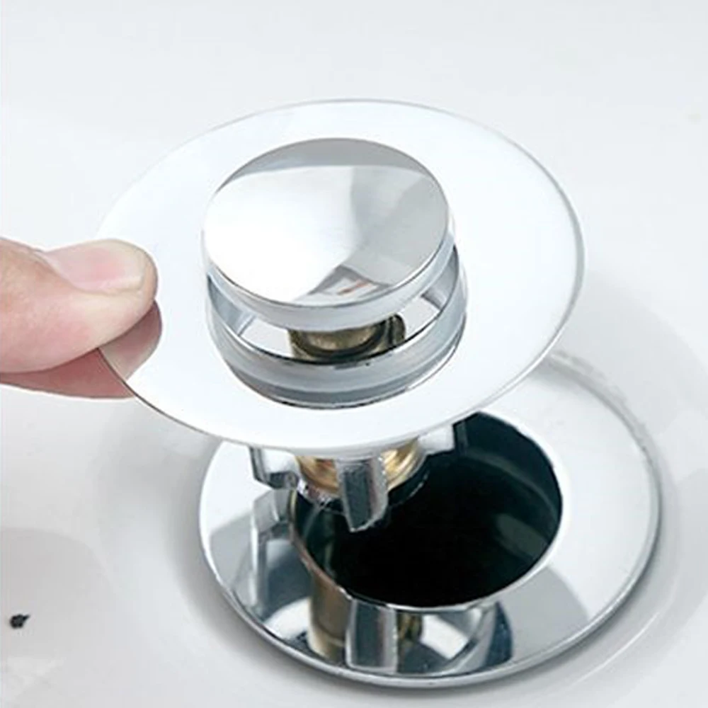 Drain Stopper Pop-Up Bounce Core Basin Drain Filter Valve Hair Catcher Shower Sink Strainer Bath Stopper Bathroom Cover drain filter drain plug sink cover