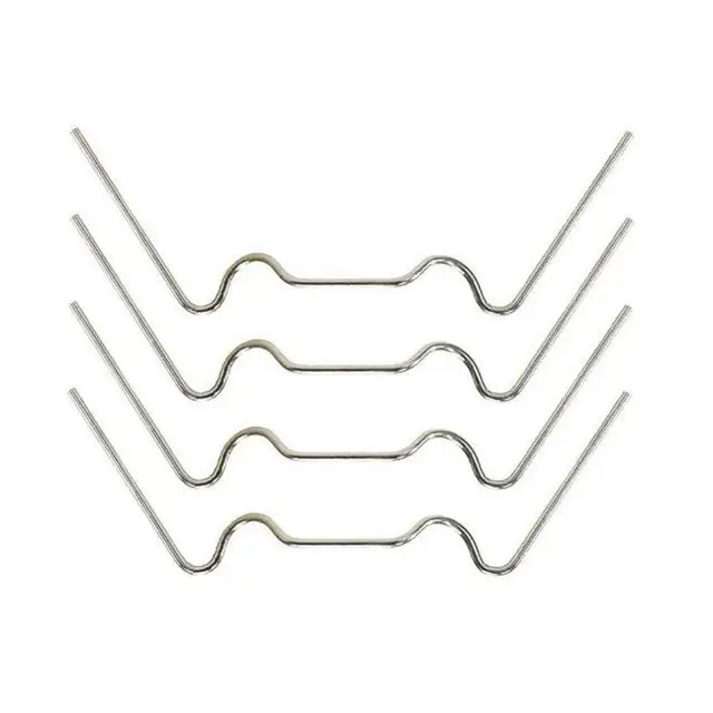 Zöld 100Db W-Típusú Üvegházhatású Üvegrugó Huzal Üvegezés Átfedési Klipek Rögzítő Bilincsek - Image 2