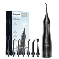 Fairywill Water Flossers Oral Irrigator Rechargeable Portable Dental 3 Modes Water Tank for Teeth 300ML Waterproof Teeth Cleaner 1