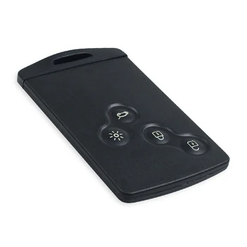 telecomando 4 tasti per Renault 3 telecomando 4 tasti per Renault - KEYYOU portachiavi remoto per Renault Koleos Clio Megane Scenic Laguna 4 pulsanti lama Smart Remote