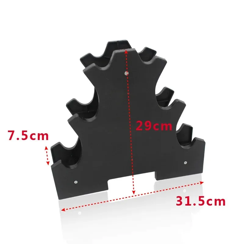 Description Picture 2 of item3-layer dumbbell rack, women's dumbbell storage rack, PVC hexagonal dumbbell bracket