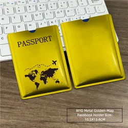 RFID & NFC Protection Card Sleeves - Premium Anti - Skimming Waterproof Shields (Rfid Gold)
