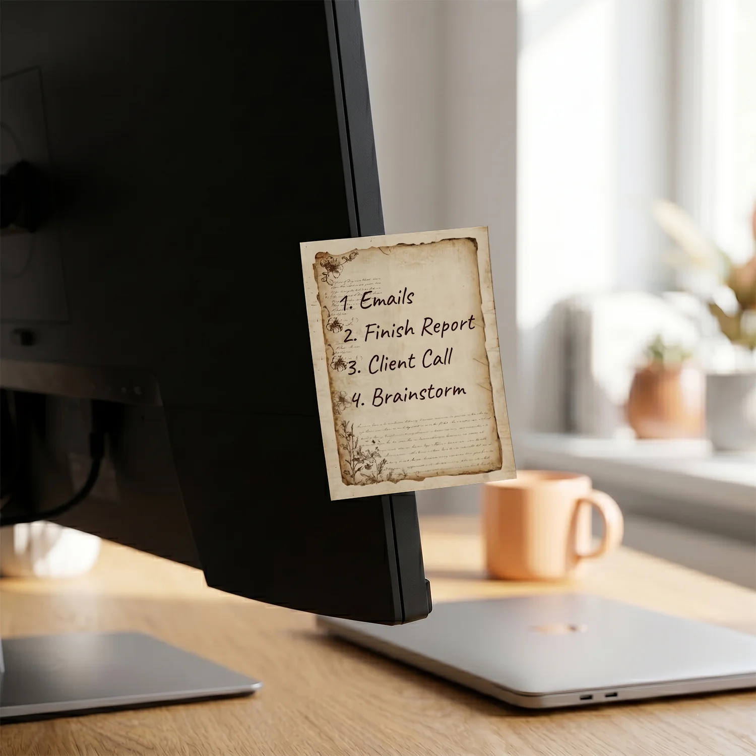 2 pcs Vintage Style Sticky Notes, 100 Sheets Total, 100 x 70 mm / 3.93 x 2.75 Inch, Self-Adhesive Reminder Notes for Office - 5