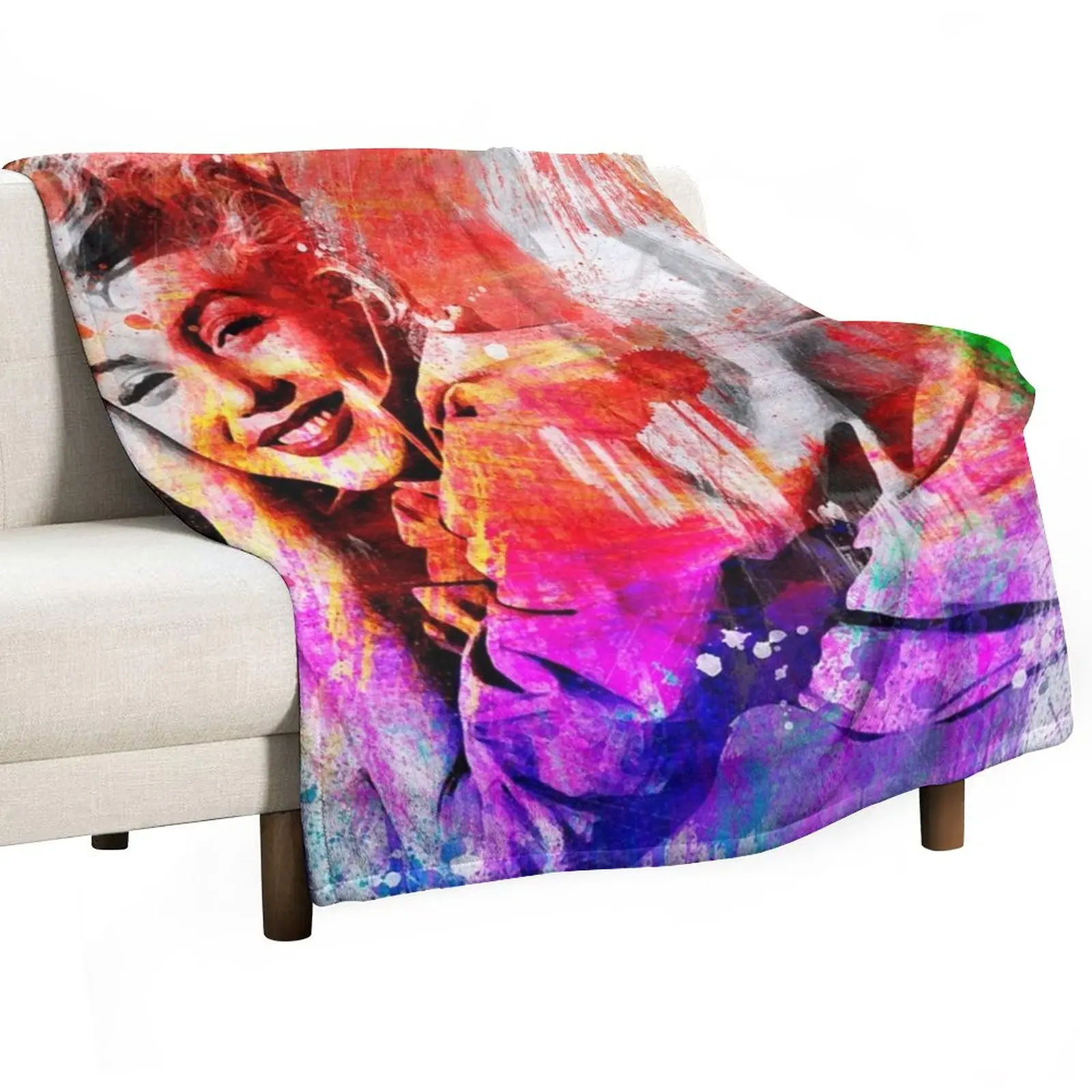 

Marilyn Monroe Throw Blanket bed plaid Shaggy Luxury Throw Giant Sofa Blankets