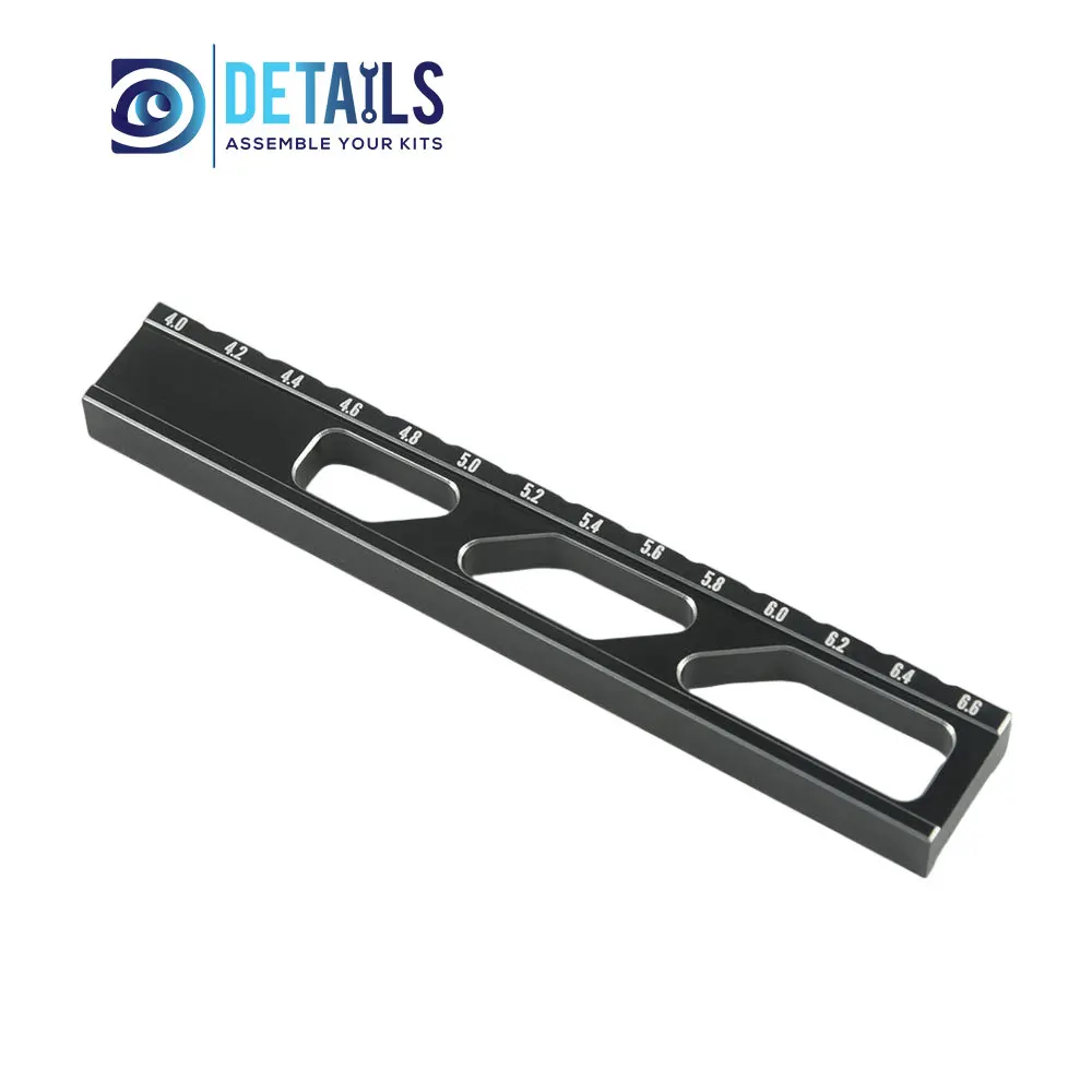 RC카 도구 10mm 라이드 높이 드롭 게이지 조절기 눈금자 RC 온로드 드리프트 측정 1.23.8 / 4.06.6 / 3.0-7.4mm / 3.1-7.5mm