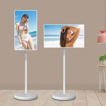 24 Inch Mobile Portable Touch Screen Android LCD TV Mini Smart Screen Display Interactive 4K Smart TV With Stand Battery Power