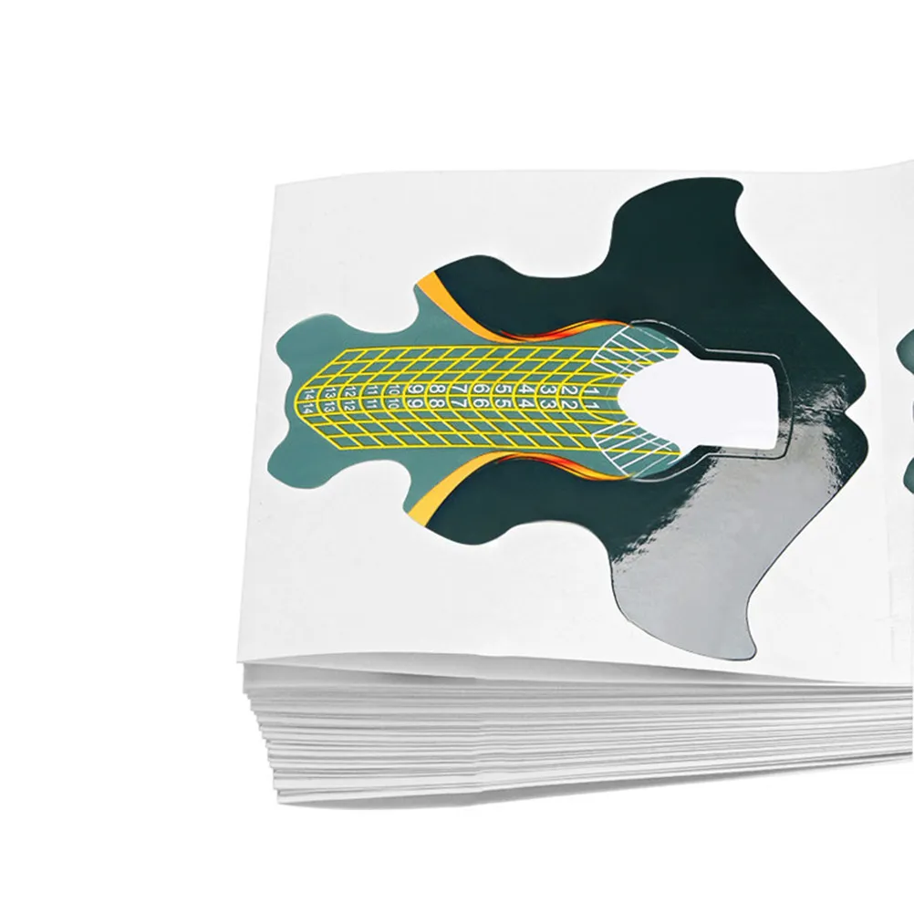 100개입 물고기 꼬리 모양 아크릴 연장 트레이 도구 (살롱 DIY 매니큐어 네..