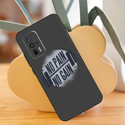 Durable 'No Pain No Gain' Motivational Gym Case Cover for Xiaomi 13 Lite (NNN4782)