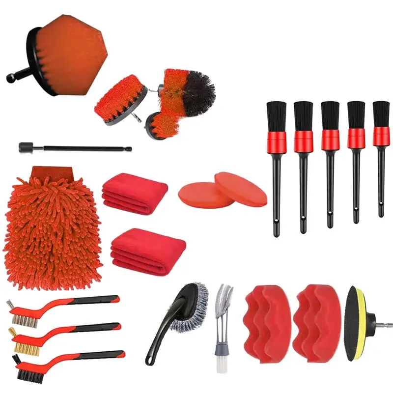 

Car Detailing Brush Set 23pcs Car Cleaning Brush Detailing Brush Set Auto Detailing Brushes Set Car Cleaning Brush Power