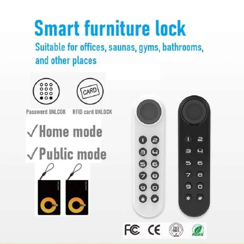 

RFID Card Electronic Induction Cabinets Lock Password Drawer Lock Suitable for Sauna Storage Cabinets Bedside Tables Smart Lock