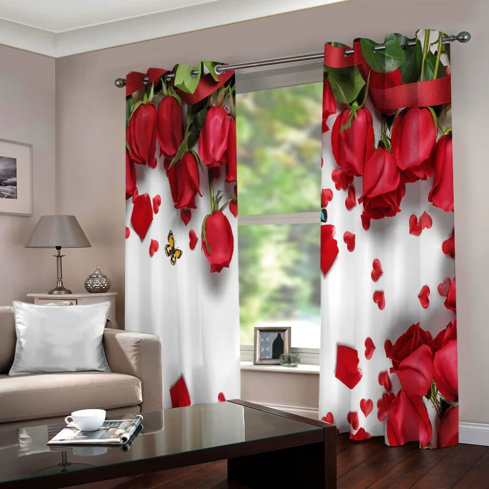 Beautiful Landscape 3d Printing Curtains Bedroom Living Room Lounge Shading  Curtain Cortinas Para Salon 2 Piezas For Windows - Curtain - AliExpress