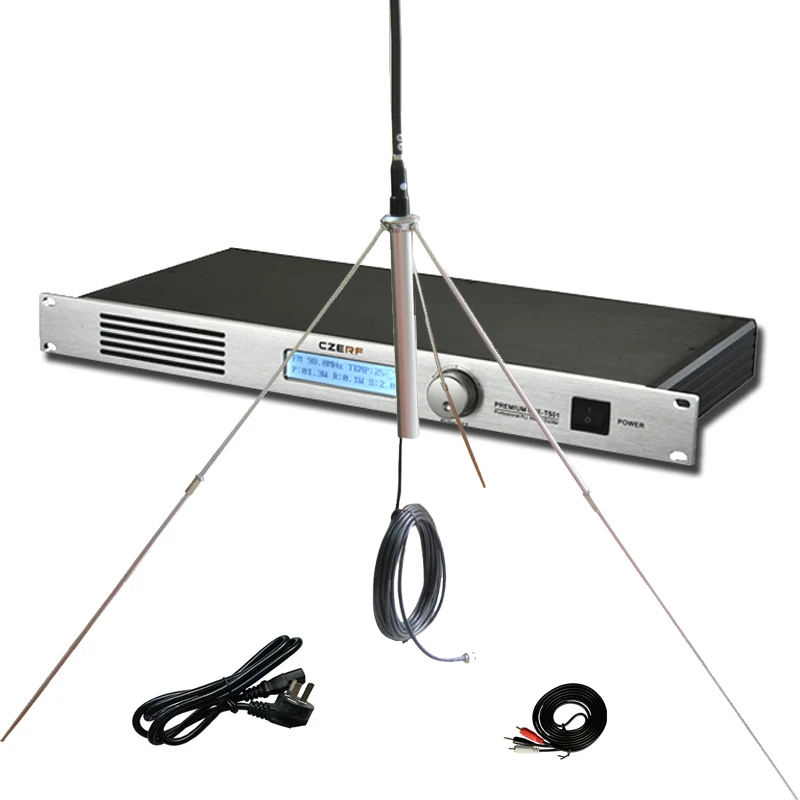 

FM Transmitter with Antenna and 8m Cable 50w for Radio Broadcasting Station