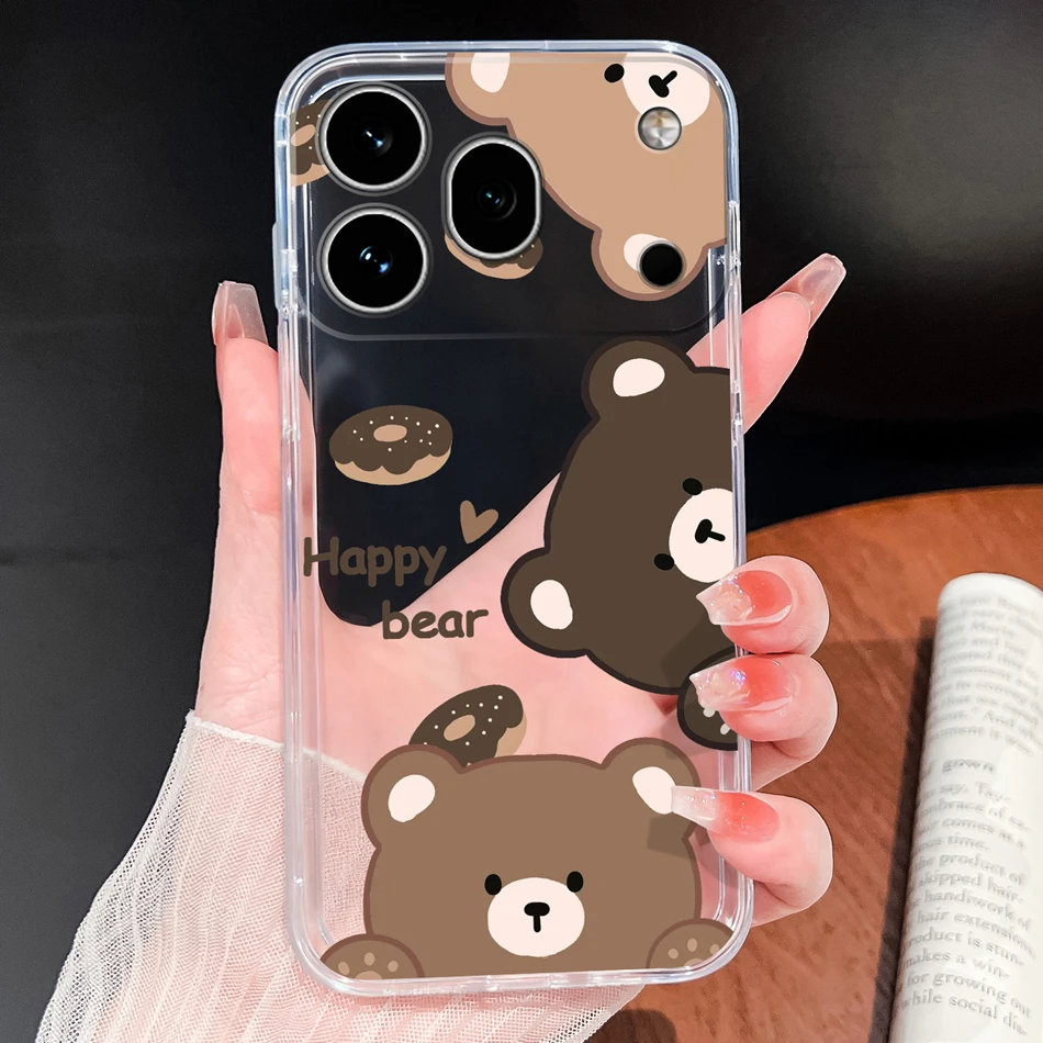 Clear Cool Stars Vibe Shockproof Silicone Phone Case