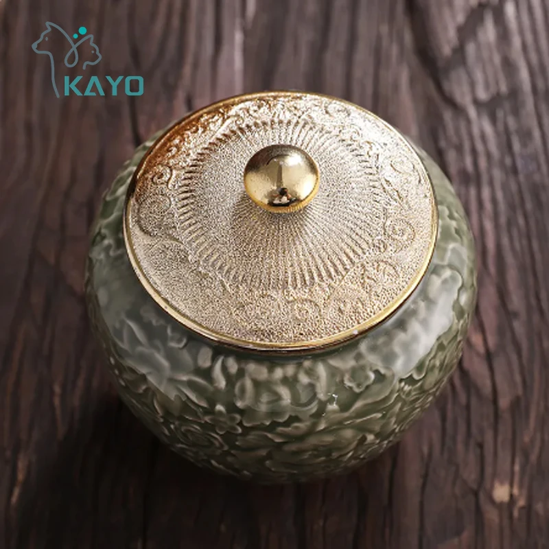 Cremation Urns for Human Ashes Pet Cat dog rabbit Place Funeral Small Animal Ceramic Urn coffin box keepsake