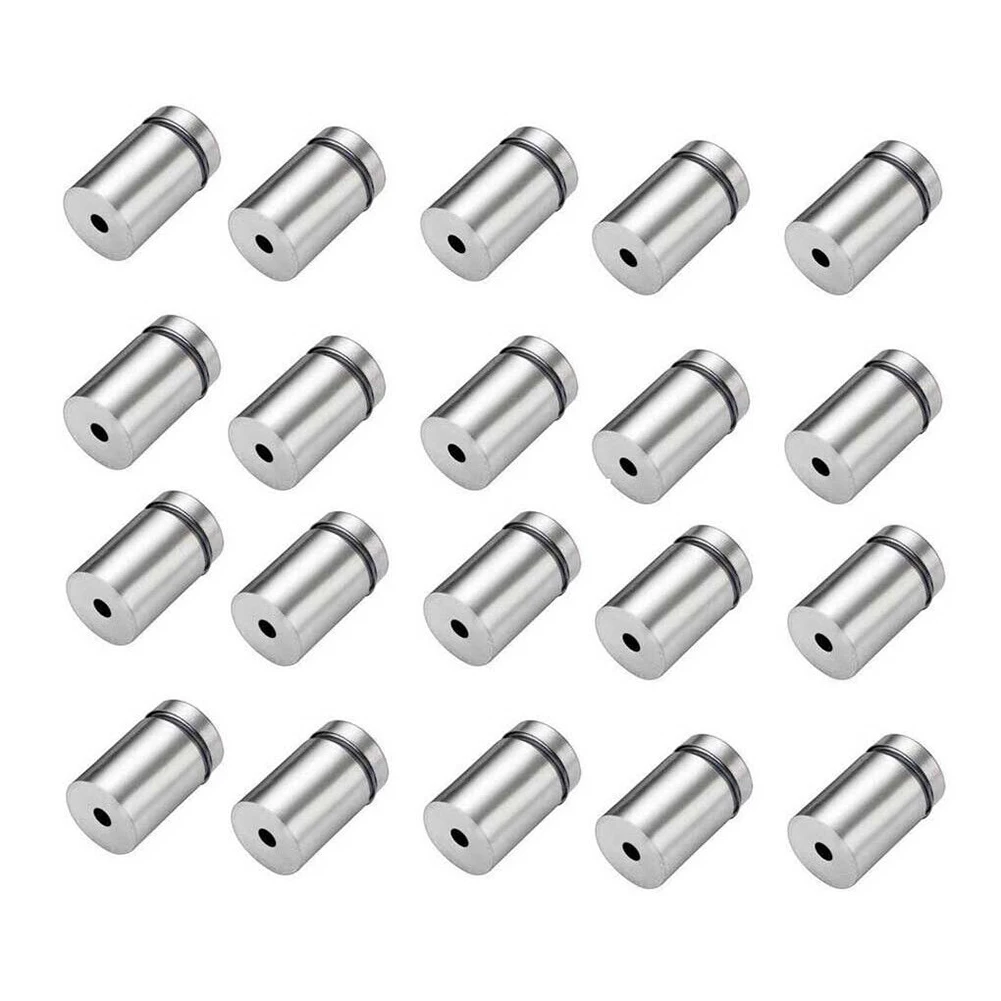 

20pcs Advertising Screws Nail Sign Standoff Screw Glass Fasteners Mirror Nails Billboard Stainless Steel Bolts Fixing Hardware