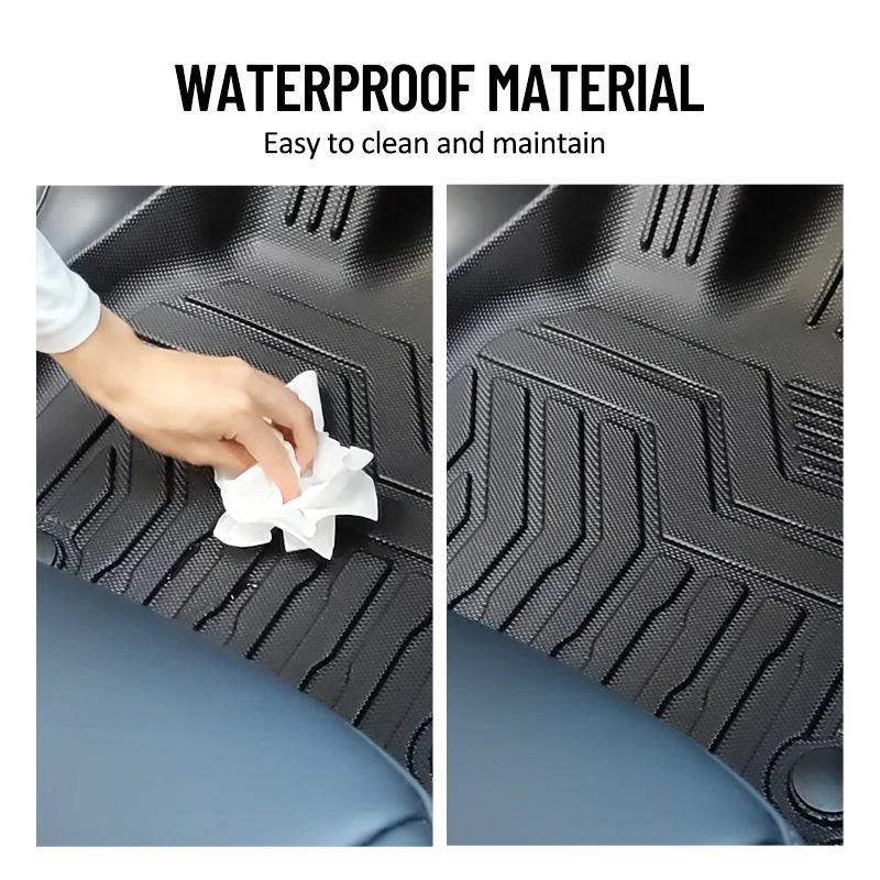 For Tesla Model 3 Y car waterproof and non-slip floor mats for modified car accessories special foot pads for original cars