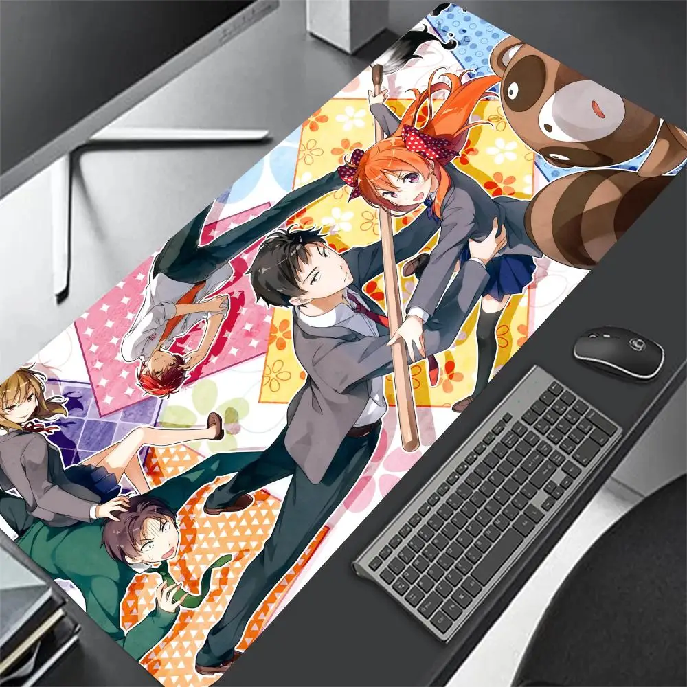 Коврик для мыши Nozaki-kun для девочек в стиле аниме, большой игровой коврик для мыши, утолщенный Настольный Коврик для компьютерной клавиатуры