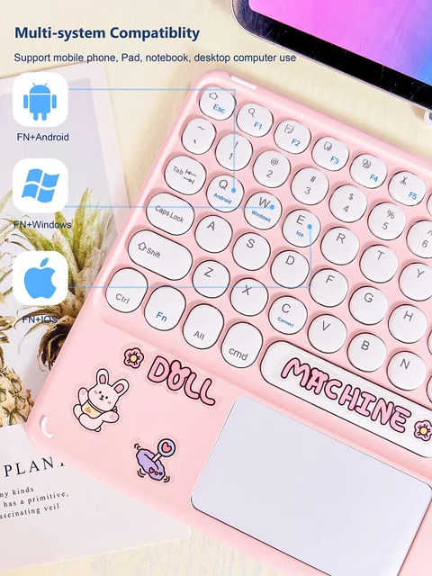 Клавиатура и мышь для iPad 9/10/11 дюймов, Беспроводная Bluetooth клавиатура Teclado для iPad Pro Air 4, Xiaomi, Samsung, Huawei, планшетов Android, IOS, Windows 5