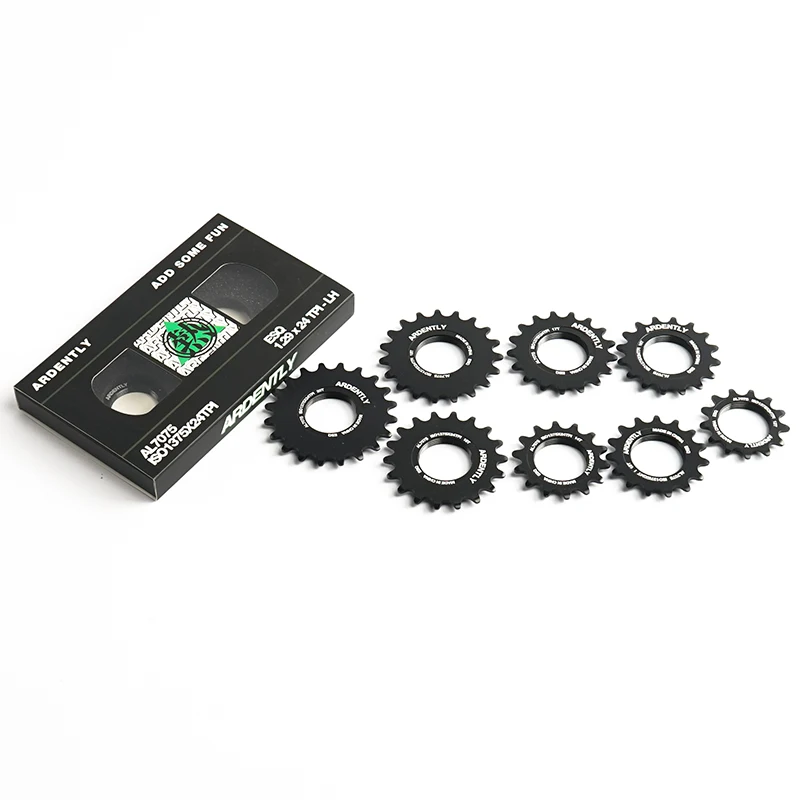 13/14/15/16/17/18/19/20T Fixed Gear Bicycle Black Wheel Cogs Strengthen Sprocket & Lockring For 1 Speed Track Bike Hub bicycle sprocket gear bike sprocket bicycle parts