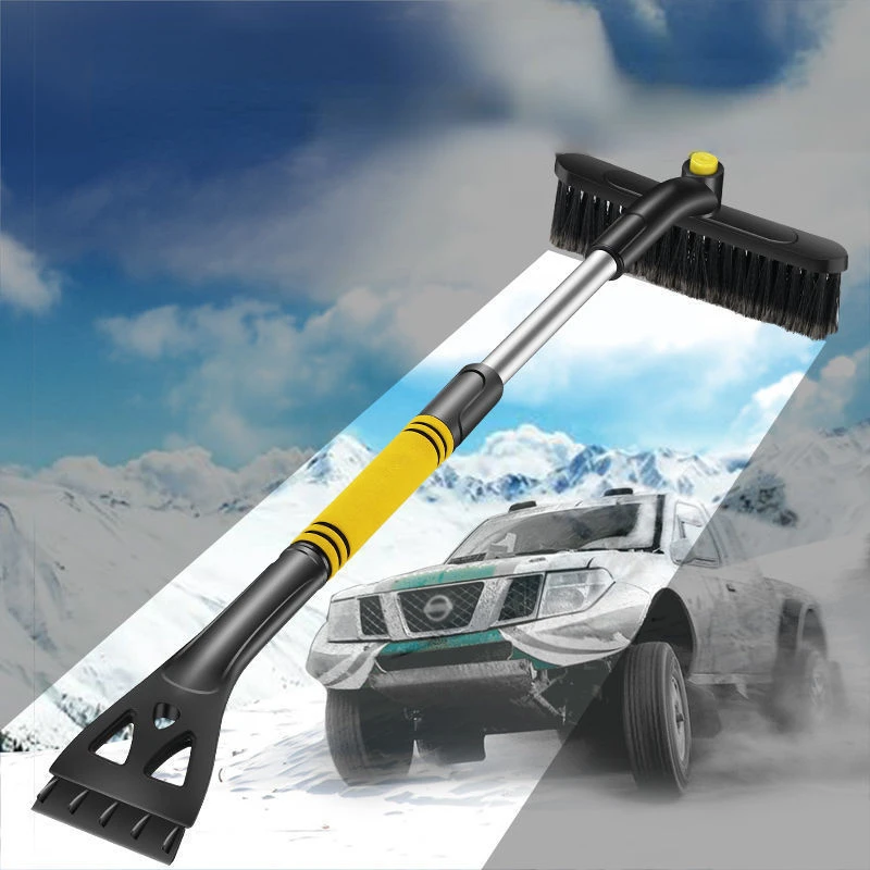 

3-in-1 Extendable Telescopic Car Deicing Snow Defrosting Cleaning Tools Snow Shovel Brush Car Windscreen Brush Car Supply