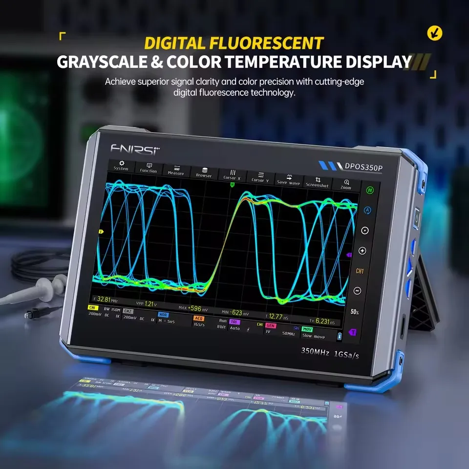 Digital Oscilloscope Signal Generator FNIRSI DPOS350P 4-in-1 350M flat panel