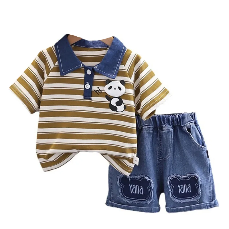 

New Summer Baby Boys Clothes Suit Children Sports T-Shirt Shorts 2Pcs/Set Infant Outfits Toddler Casual Costume Kids Tracksuits