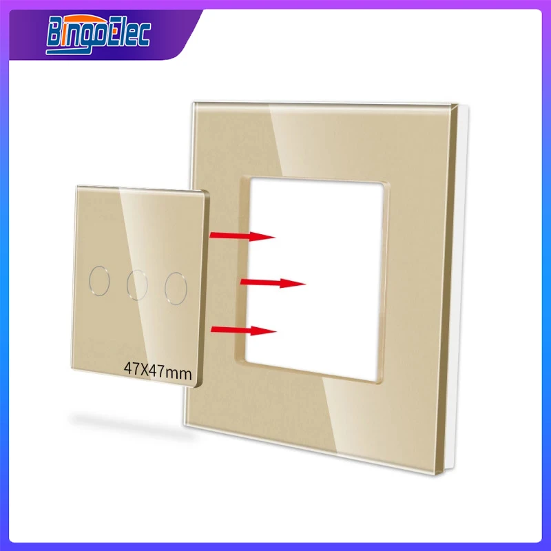 Access Panel EU Standard 47mm Pearl Crystal Glass Single Glass Panel 47*47mm