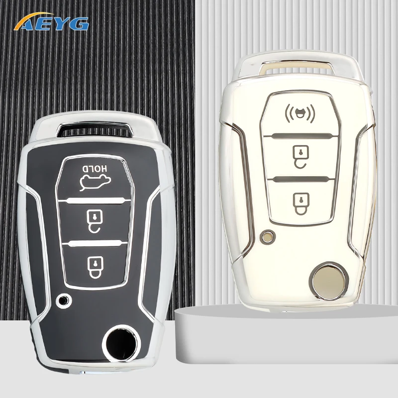 

TPU Car Remote Key Case Cover Shell Fob For SsangYong Kyron 2 Sanka Actyon Korando Tivoli Protector Keyless Bag Accessories