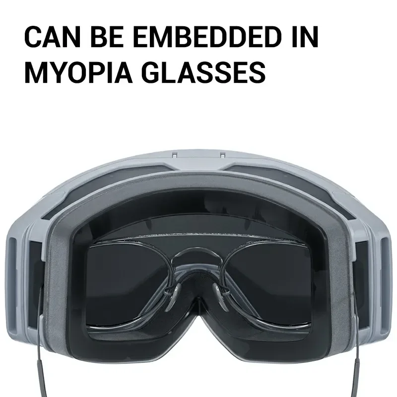 Kapvoe Men Snow Goggles Women Ski Goggles Snowboarding Snow Skiing Mask Anti-Fog Lens Kit UV400 Snowmobile Glasses Motorcycle 6