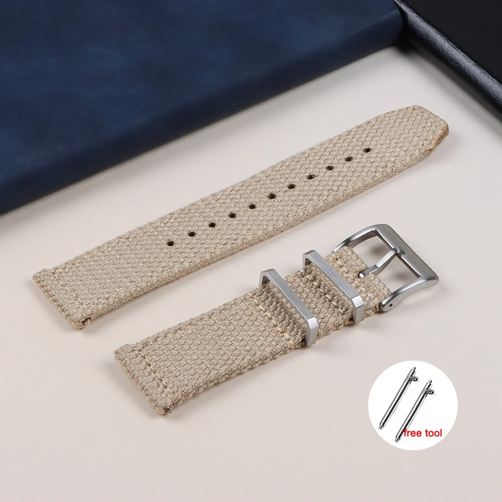 Premium Nylon Canvas Waterproof Watch Strap - Soft, Sporty & Durable Bracelet