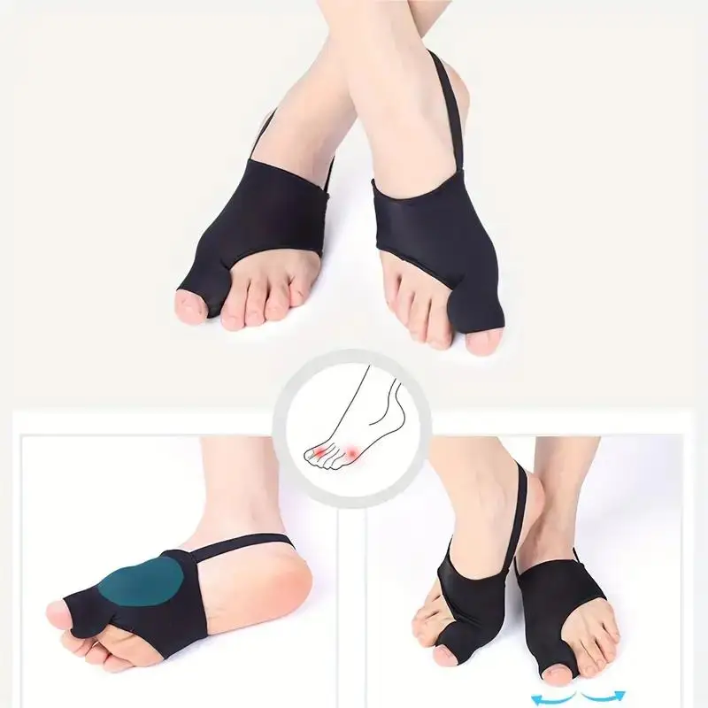 Hallux Valgus Toe Corrector 1pair Hallux Valgus Toe Corrector High Elasticity Big Toe Straightener Day And Night Use