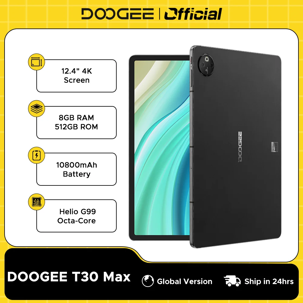 ユニバーサルアルミニウム合金nanoタブレット,DOOGEE-T30インチ,4k 